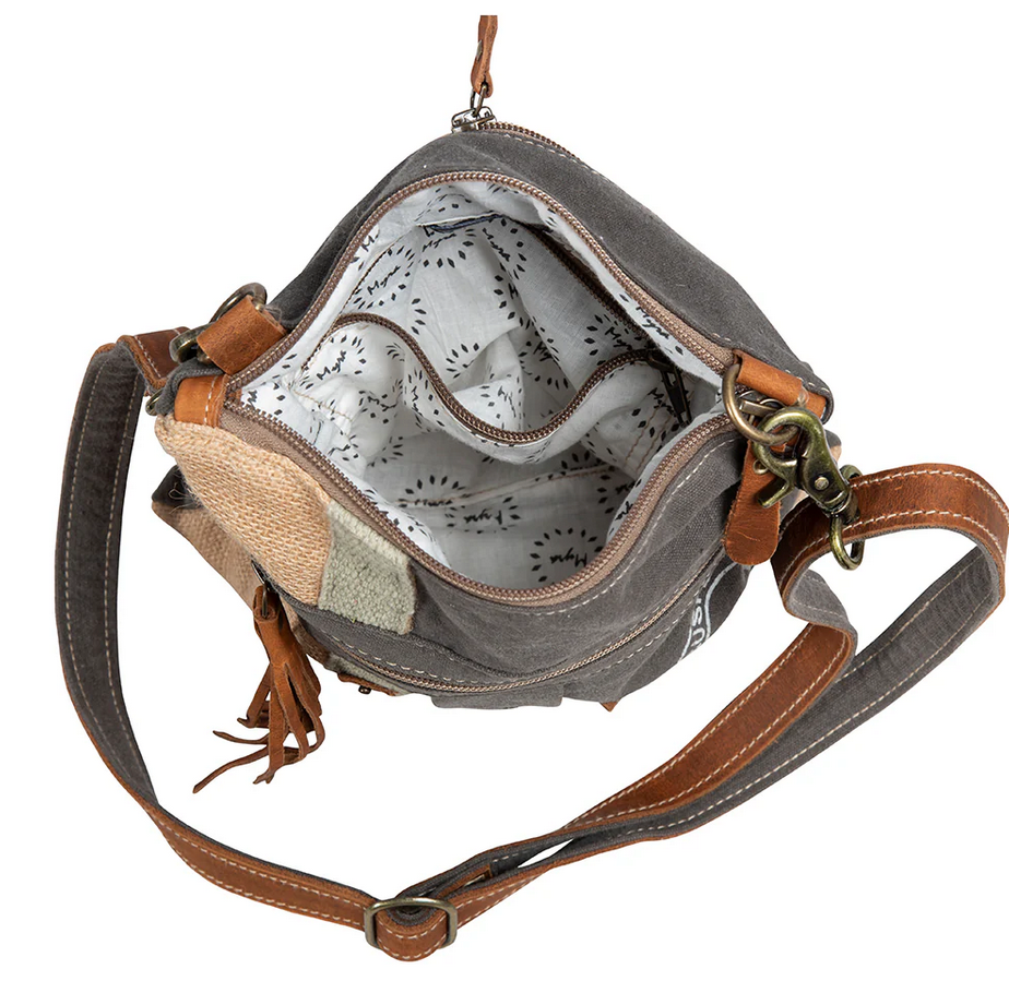 USA Canvas Patchwork Crossbody Bag