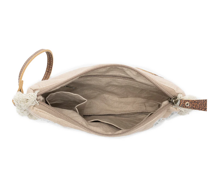 Meadow Lace Embroidered Pouch