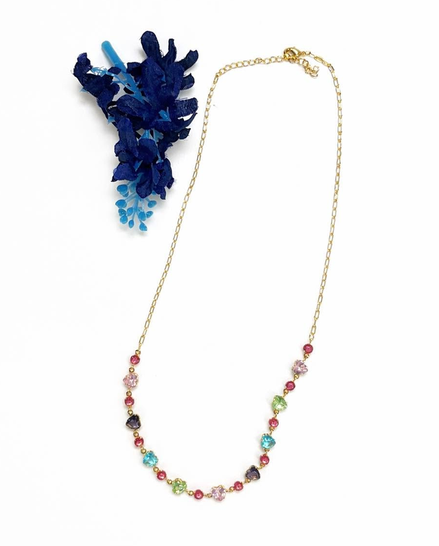 Sweet Colorful Heart Necklace.