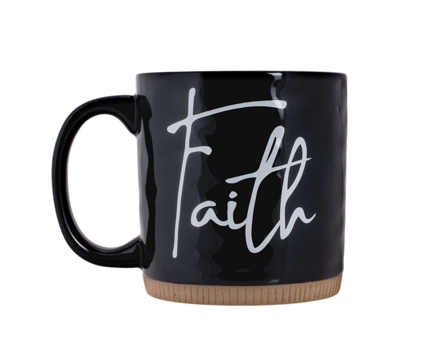 Faith Black Ceramic Mug