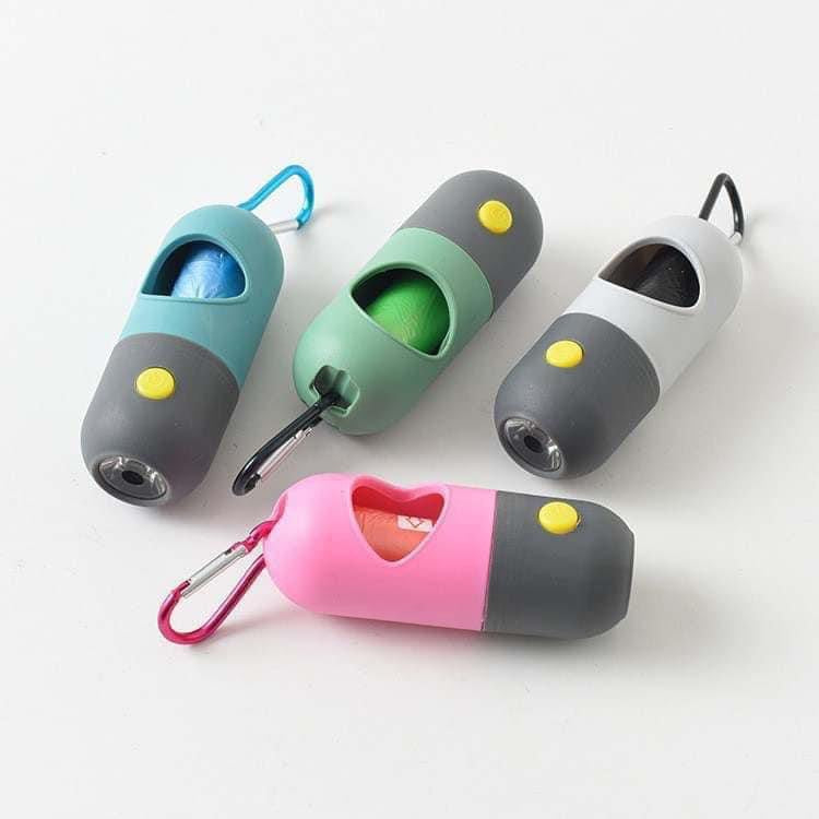 Pet Sanitation Bag holder with light