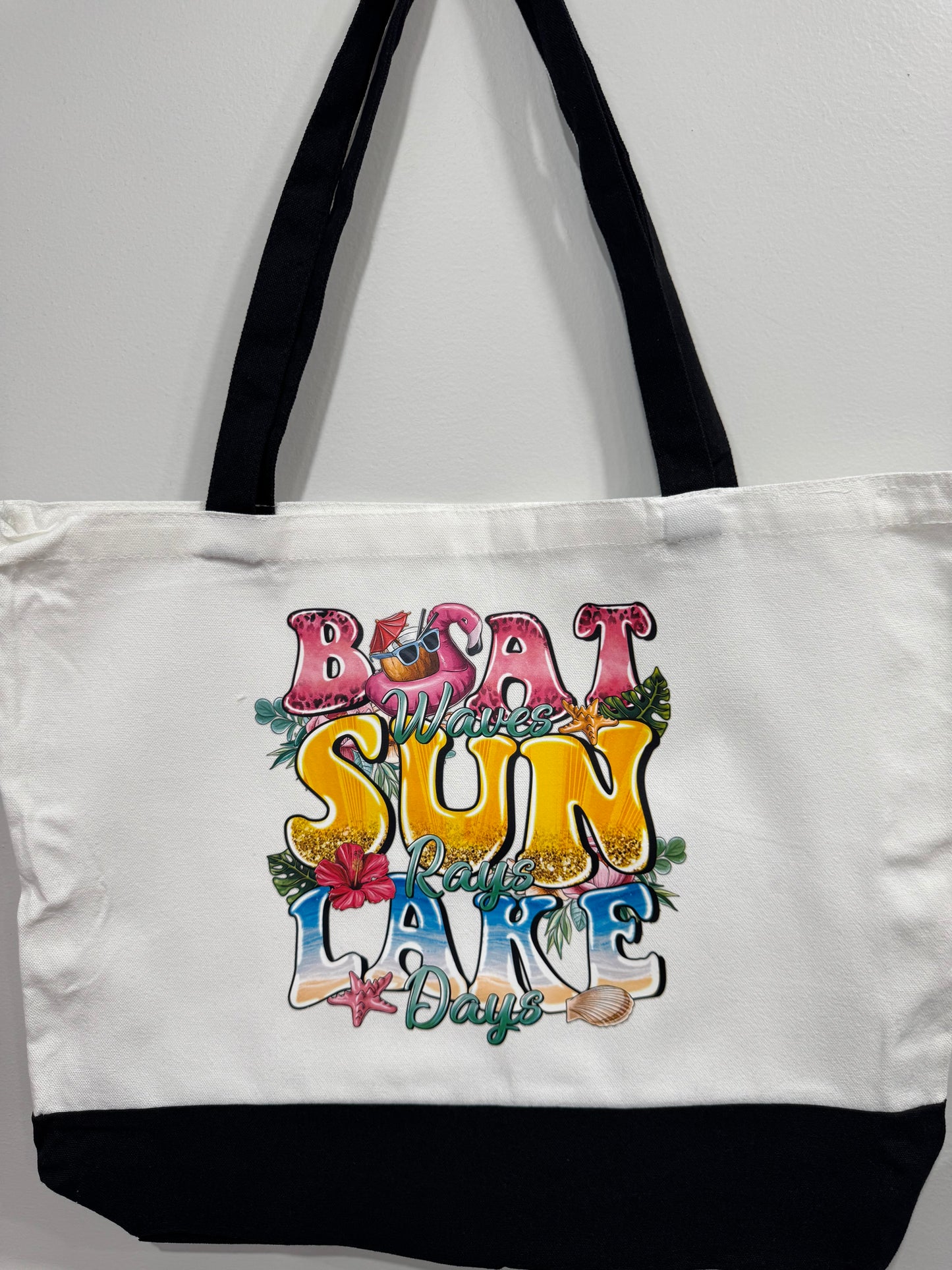 Boat Sun Lake Tote