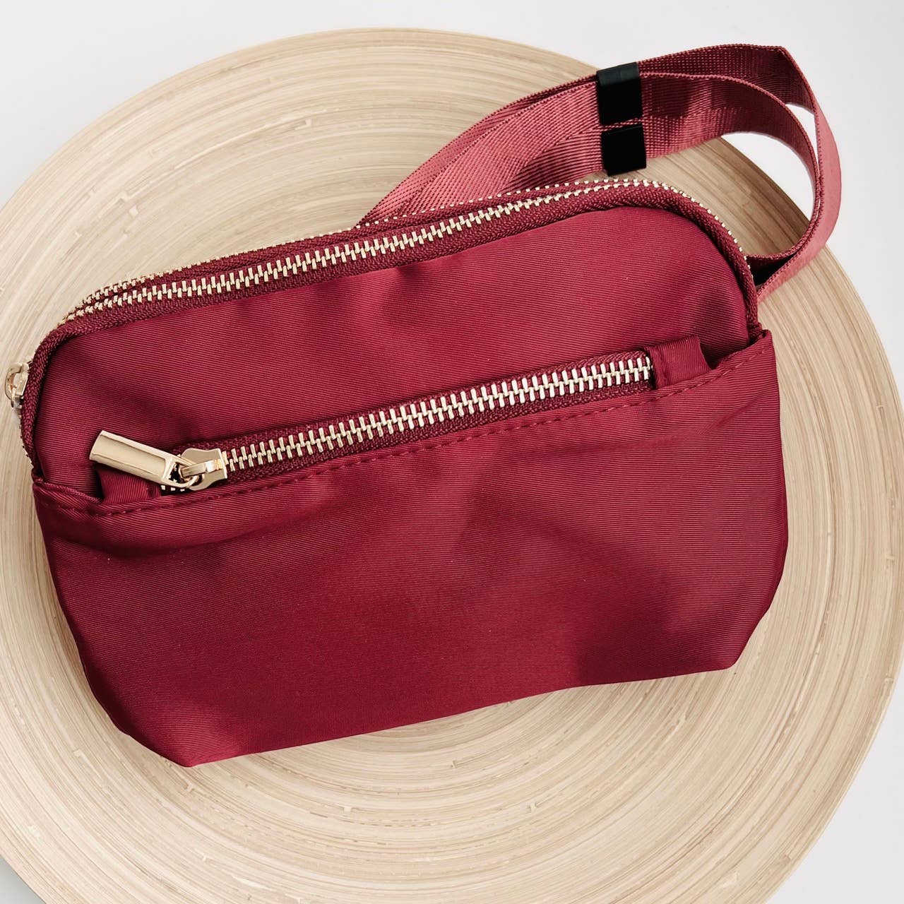 Hot Hip Bag | Crossbody Pouch | Fanny Pack | Waist Satchel: Wine