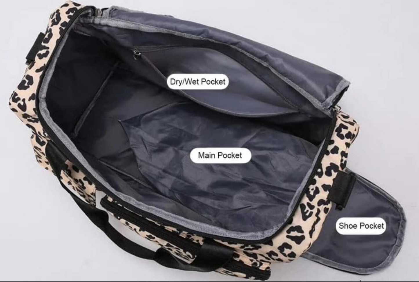 Leopard Duffle