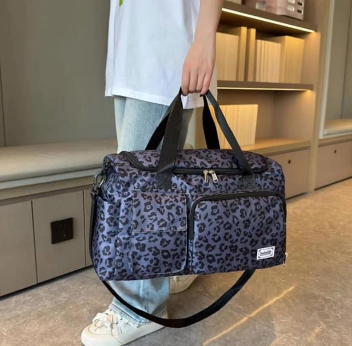 Leopard Duffle