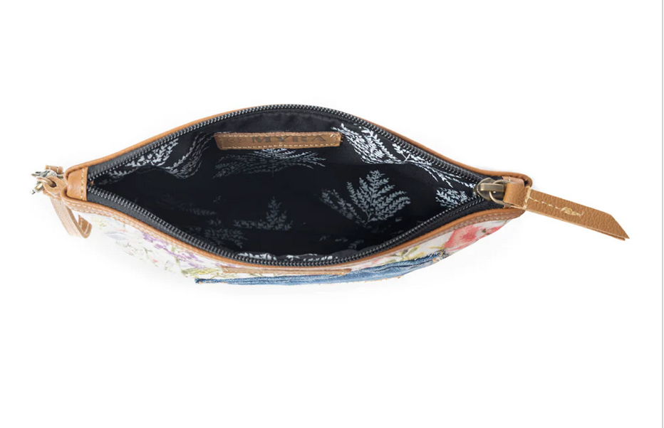 Dahlia Denim Clutch Bag