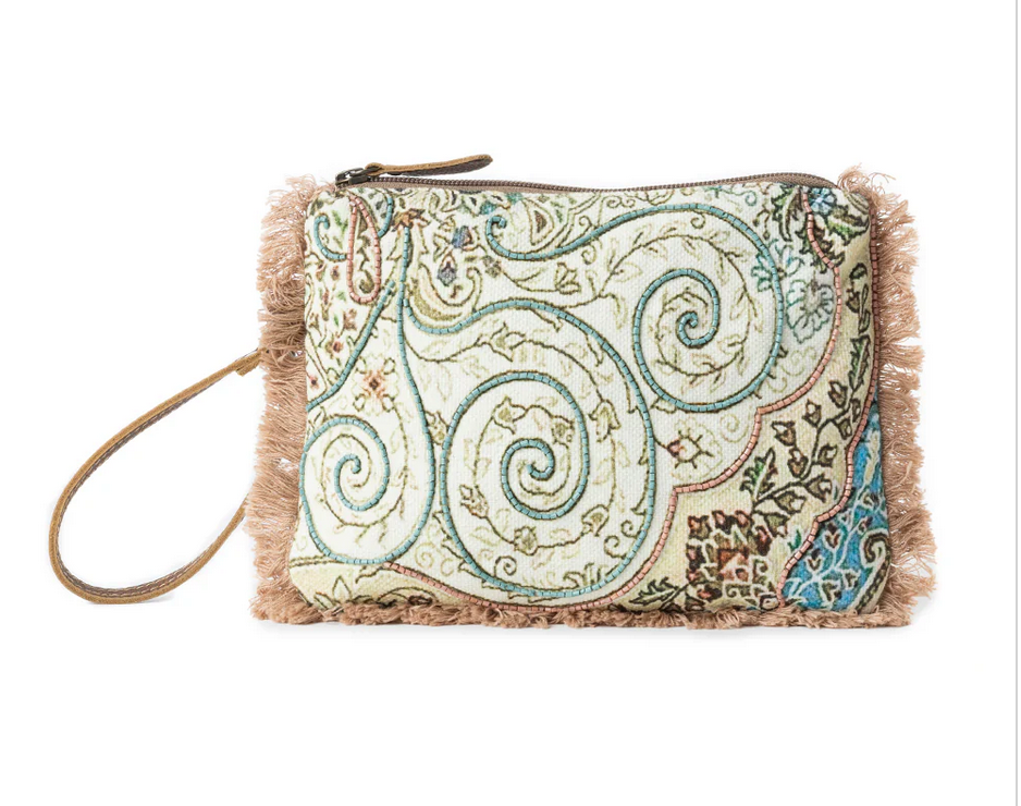 Mystic Meadow Embroidered Pouch