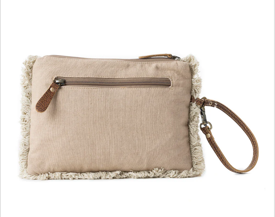 Meadow Lace Embroidered Pouch