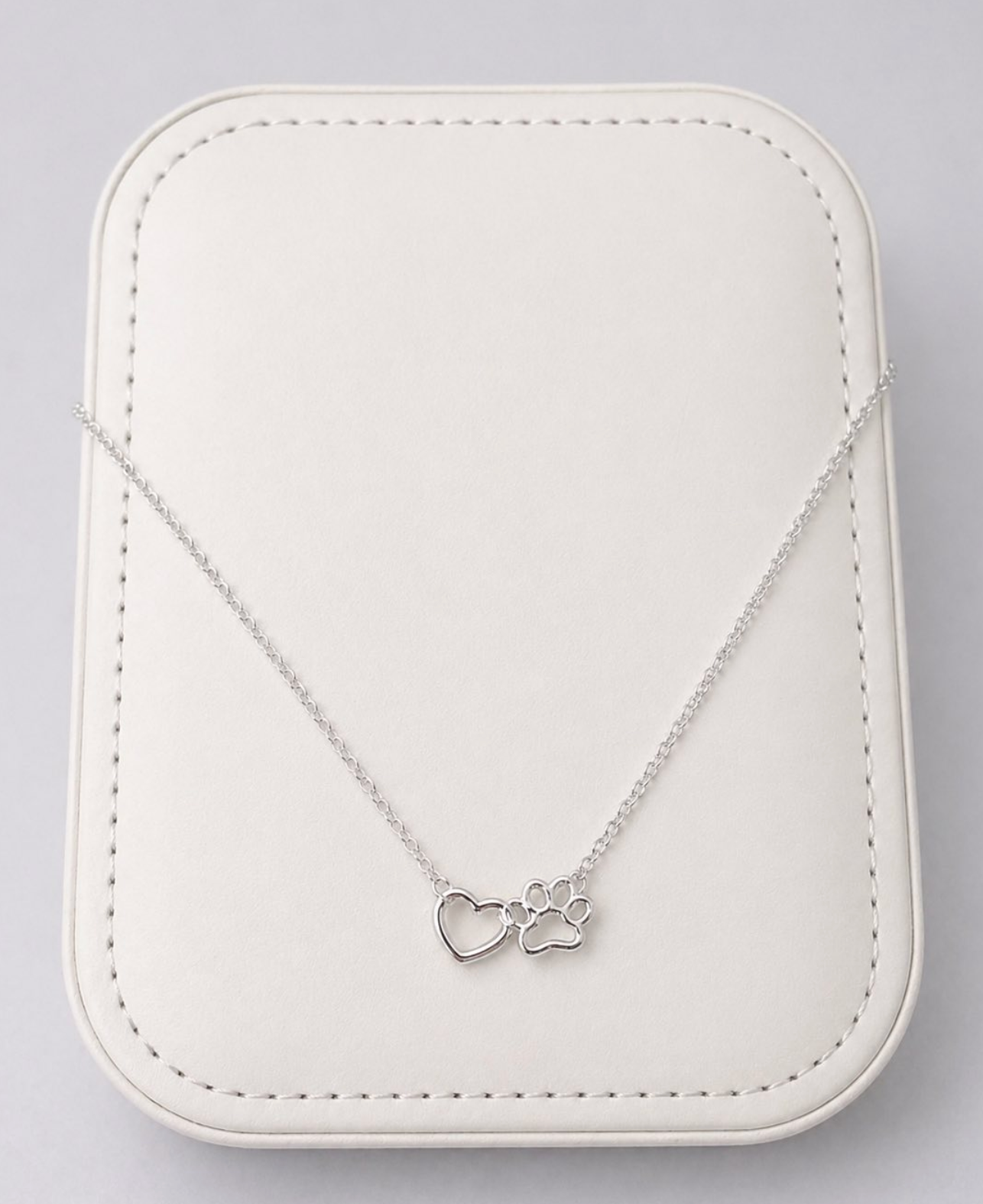 Pawprints on My Heart Necklace