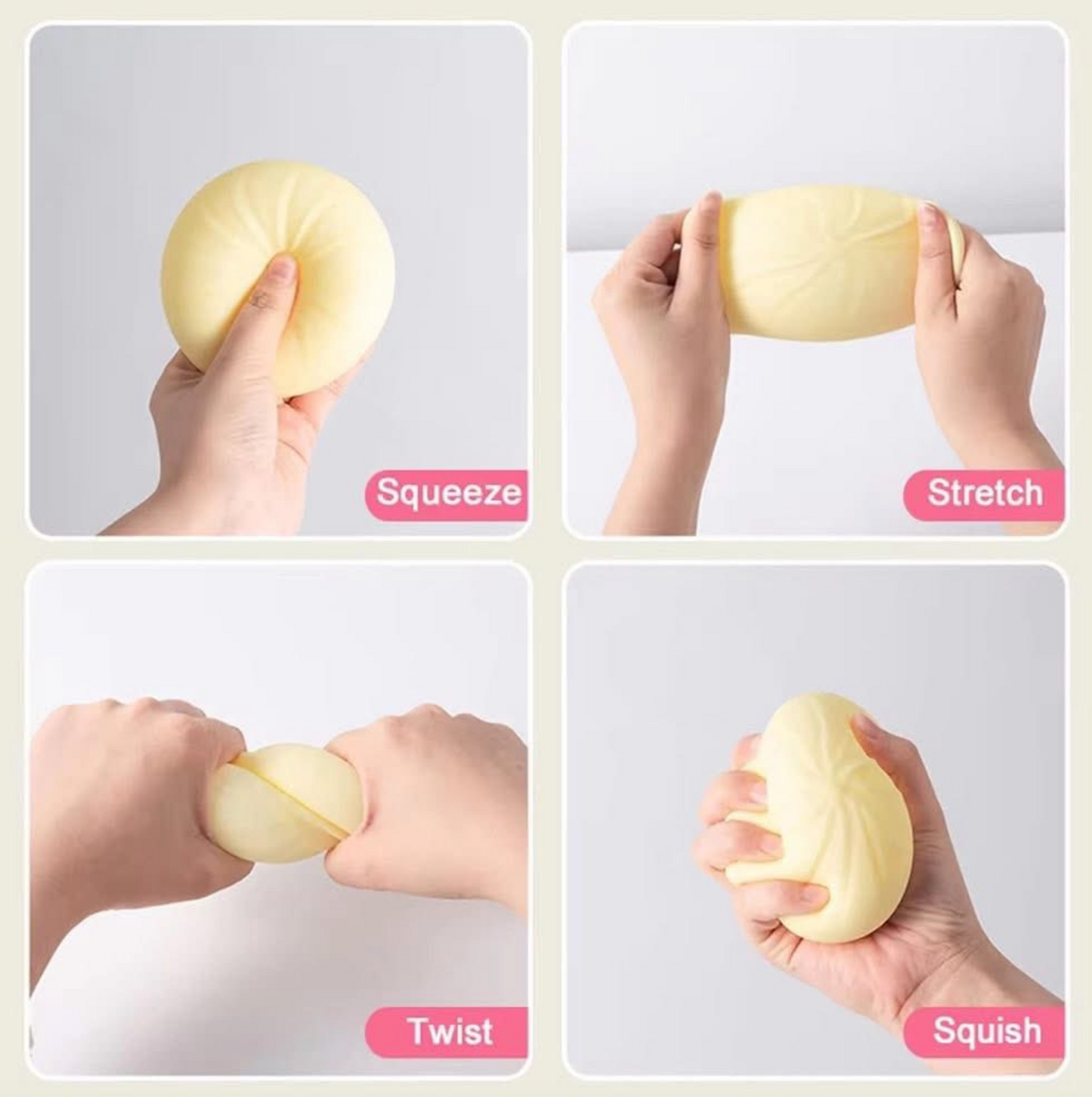 Dumpling Squeeze Squishy with Case
