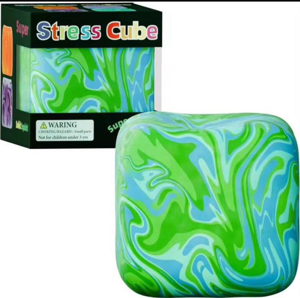 Don't Stress It Cube Squishy