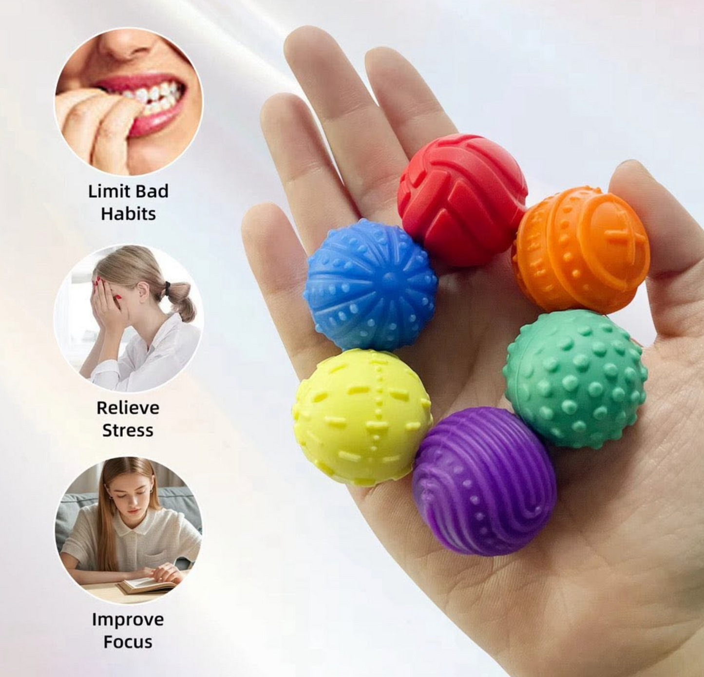 Silicone Magnetic Sensory Ball Set