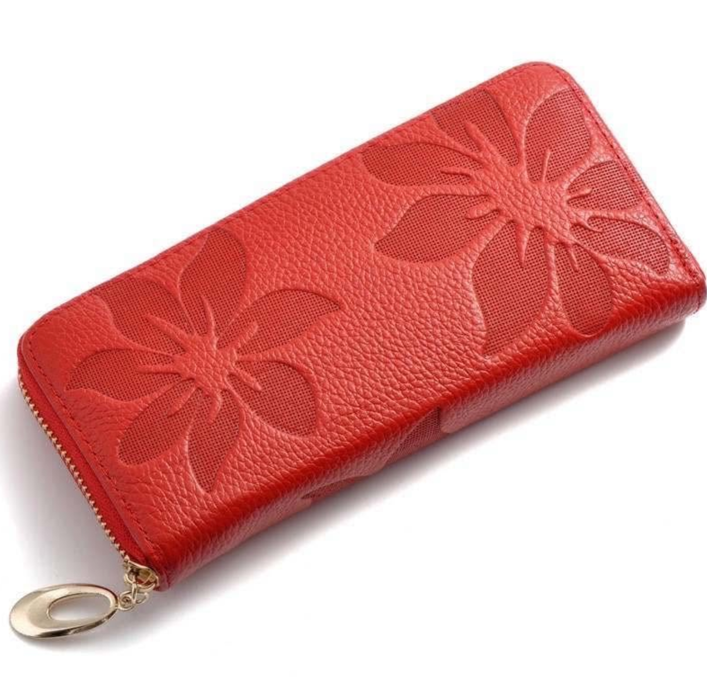 Leather Floral Wallet