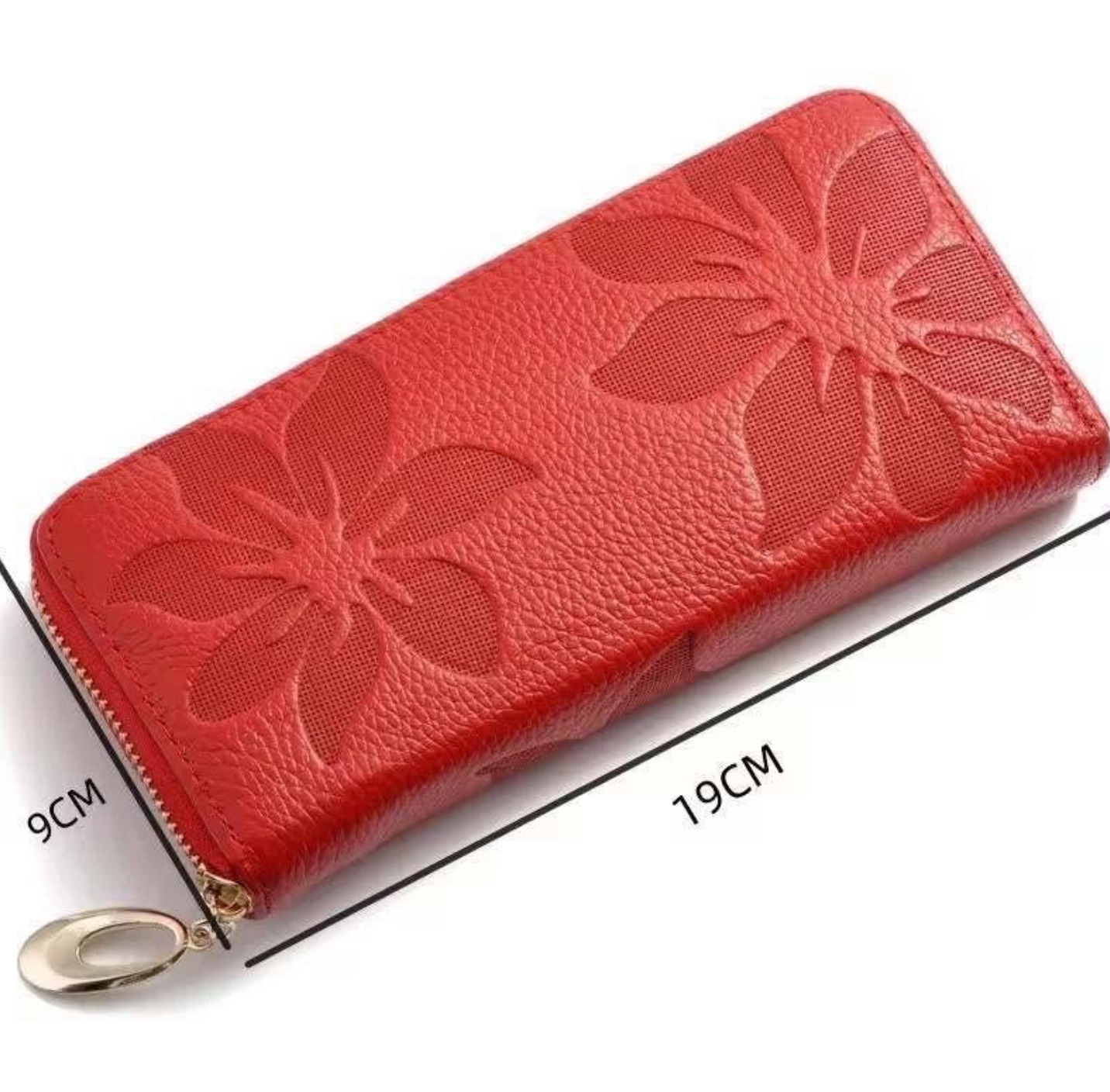 Leather Floral Wallet
