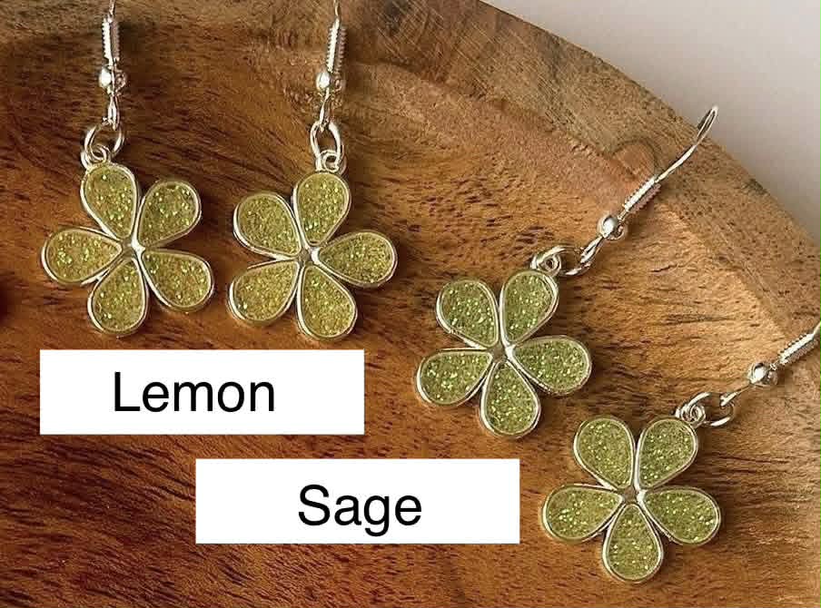Flower Resin Earrings