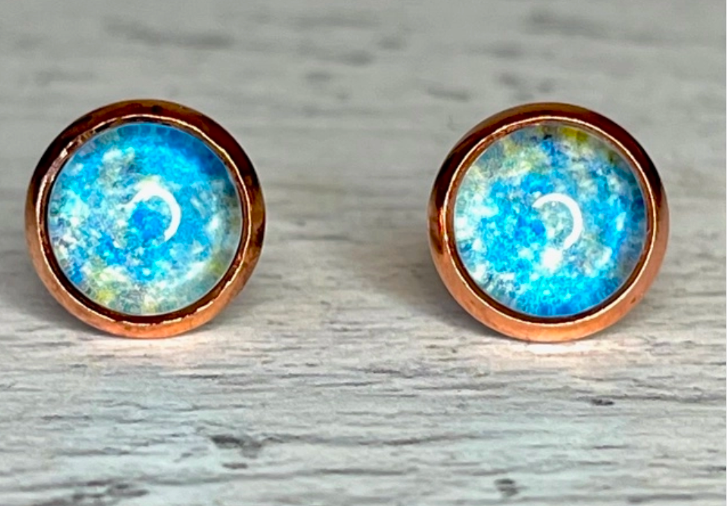 Moon Earrings 8mm